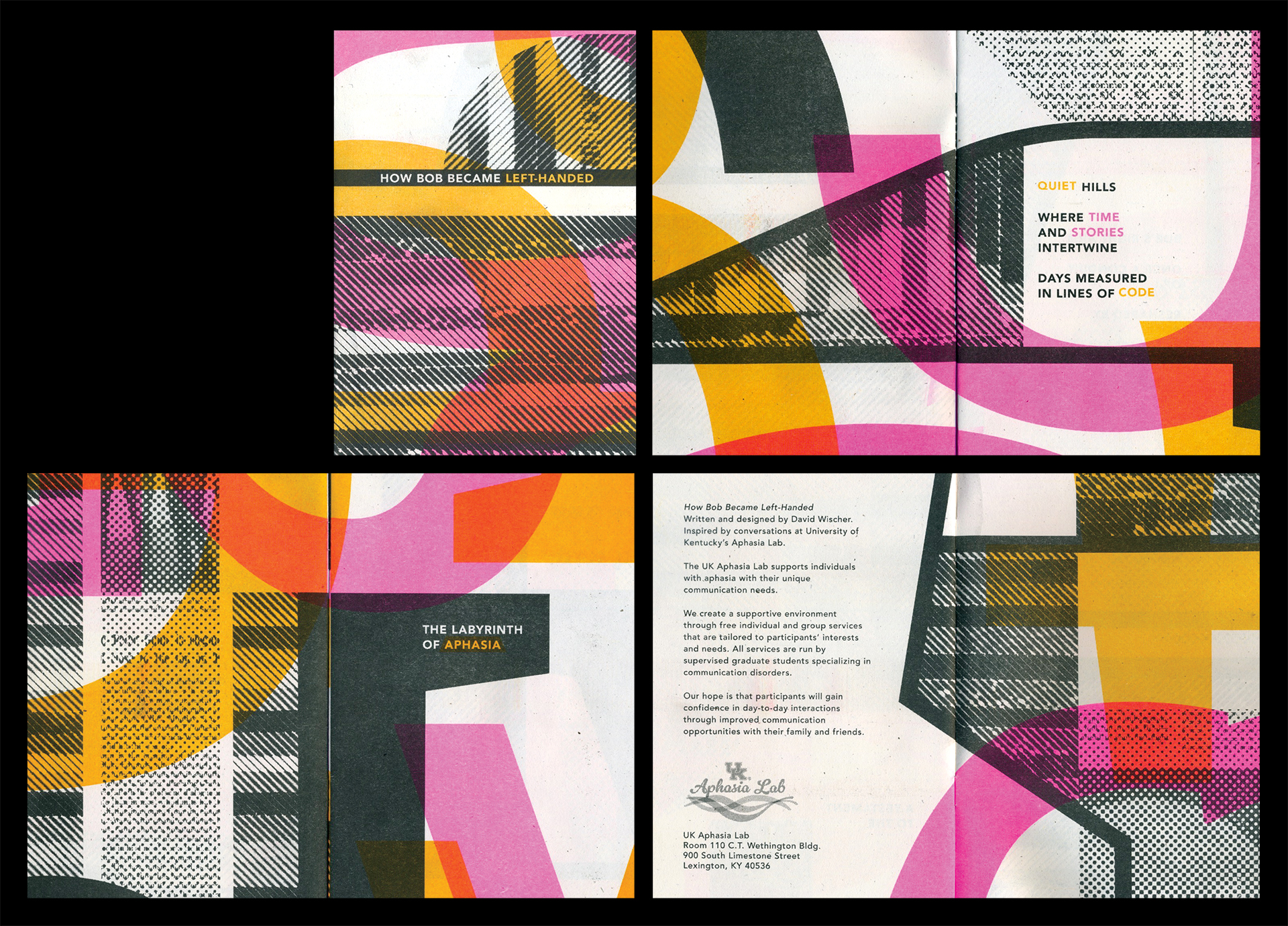 wischer_david_8 An arrangement of paintings, the center image depicting a small seed or kernel. Below, text says "…poisoning attempts by girls ages 10 to 12 increased 268 percent from 2010 to 2017."