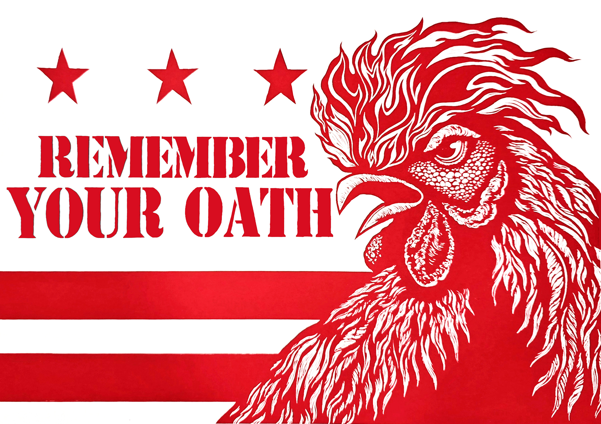 This print reveals a layered composition of undergarments—an intimate counterpoint to the visible uniform. Through graphite transfers and pressure printing, the work exposes the concealed labor and vulnerability beneath the surface of military presentation. Referencing the hidden layers of identity, gender, and desire, it reflects the internal contradictions of growing up queer within hypermasculine, militarized environments.