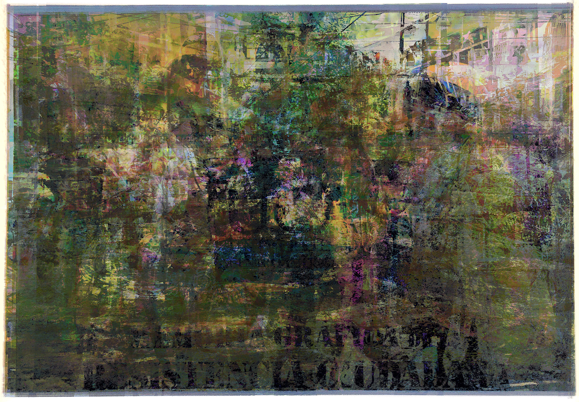 Rows of tuna cans are bisected by swimming fish and pink silhouettes of fish all printed on orange fabric